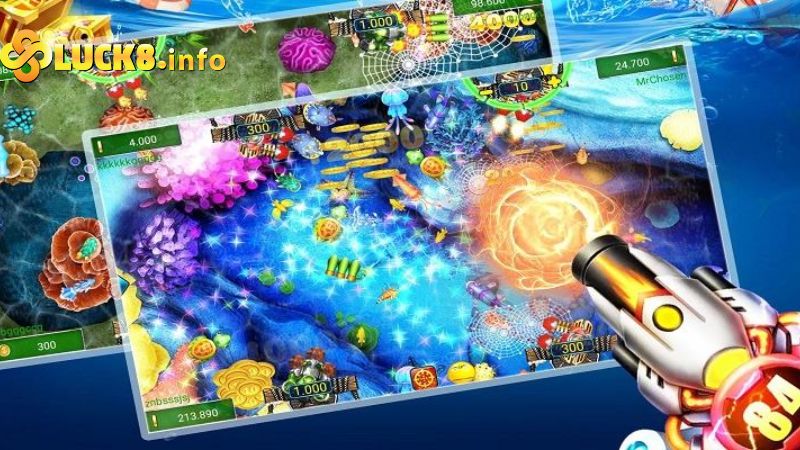 Bắn cá đại dương đại chiến Luck8: Hành trình săn cá ngoạn mục 4 Tập trung bắn những chú cá đơn lẻ