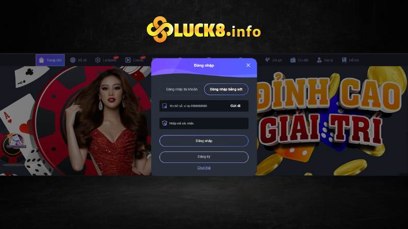 Giới thiệu sơ lược về sân chơi Luck8