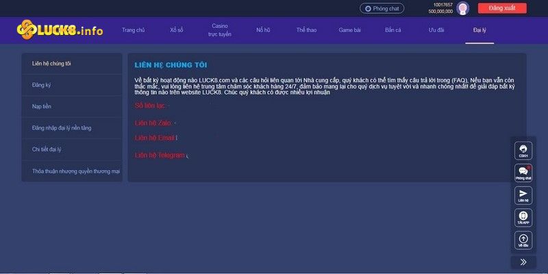 Tổng hợp các cách thức liên hệ trực tiếp đến nhà cái Luck8 6 lien he luck8 qua mail